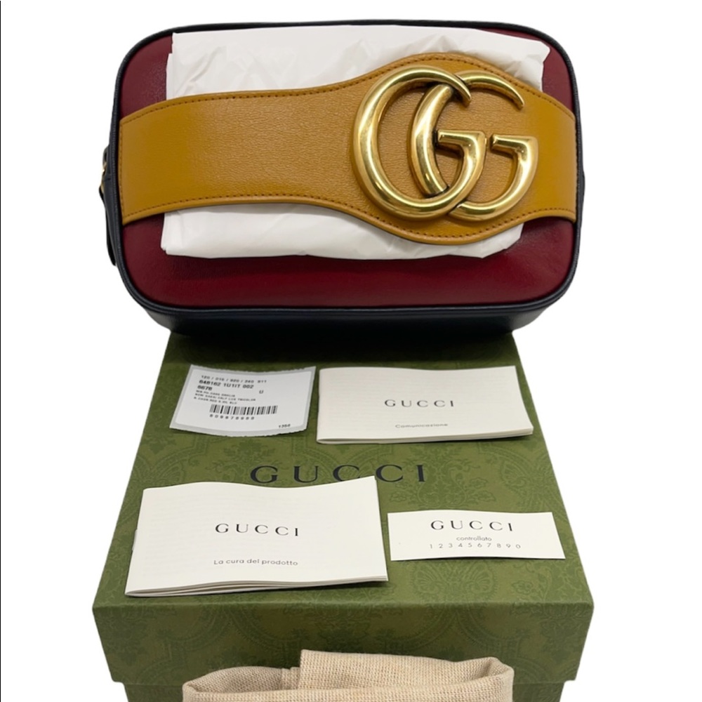 Gucci GG Marmont Cosmetic Case New Sakai Dahlia Pouch Clutch Wristlet - Picture 13 of 16